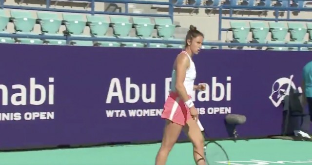 Sara Sorribes rozó la semifinal en Abu Dabi