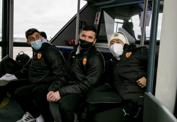 El Valencia llega a Valladolid tras esquivar a ‘Filomena’