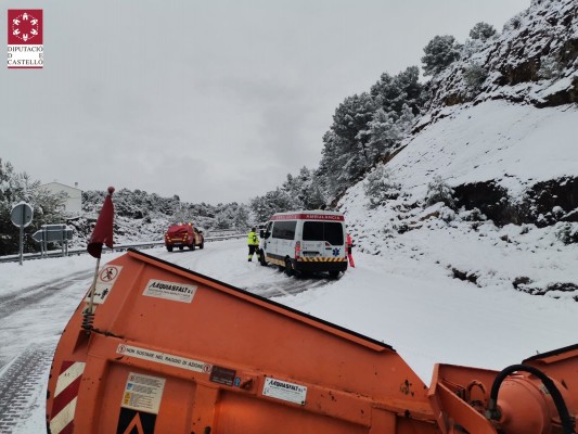 El temporal no amaina y cierra de nuevo la N-232 hasta Morella 