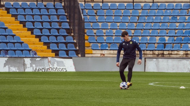 David Sánchez entrena como uno más