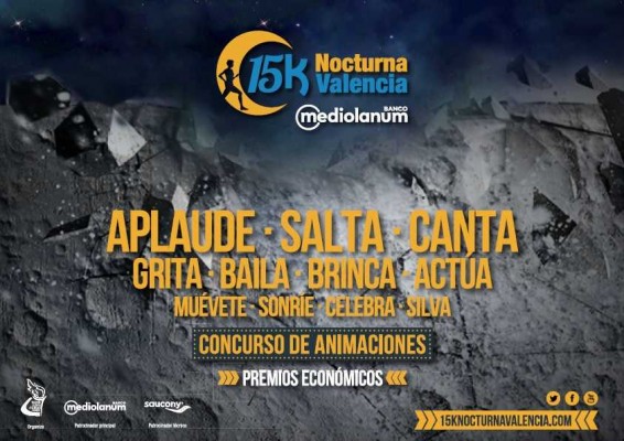 La 15K Nocturna Valencia Banco Mediolanum organiza un concurso de animaciones con un primer premio de 200 euros