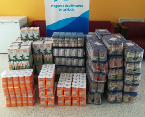 Nuevas donaciones solidarias para el Programa de Alimentos de La Nucía