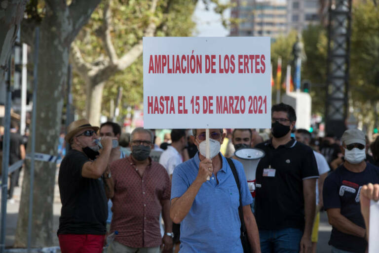 La Comunitat Valenciana acabó 2020 con 47.150 trabajadores en ERTE