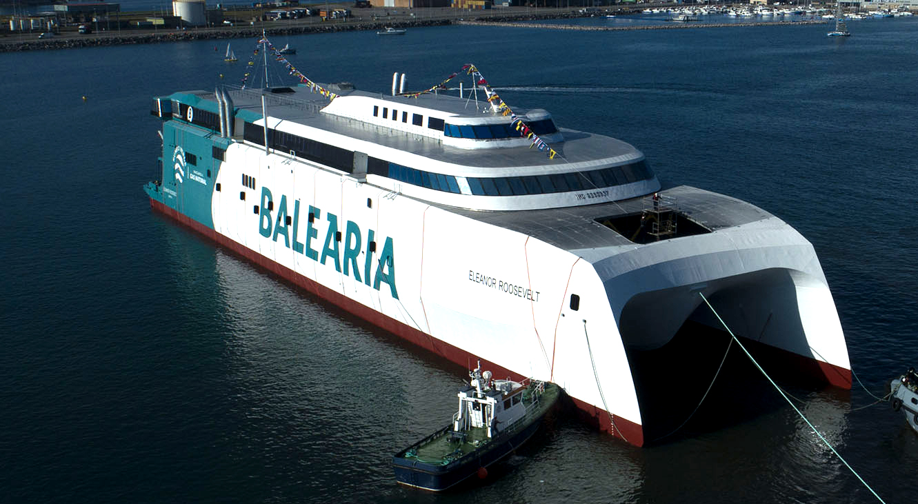 Baleària incorporará en marzo el primer 'fast ferry' del mundo con motores duales a gas