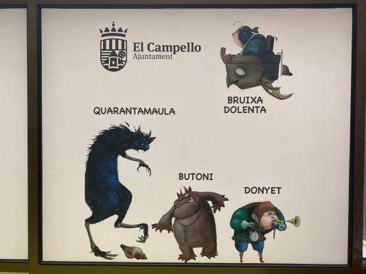 El Campello redecora la sala infantil de la biblioteca con personajes autóctonos de la cultura valenciana