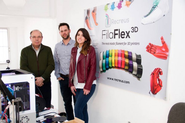 Recreus comienza el año con un nuevo filamento plástico conductor para la fabricación aditiva