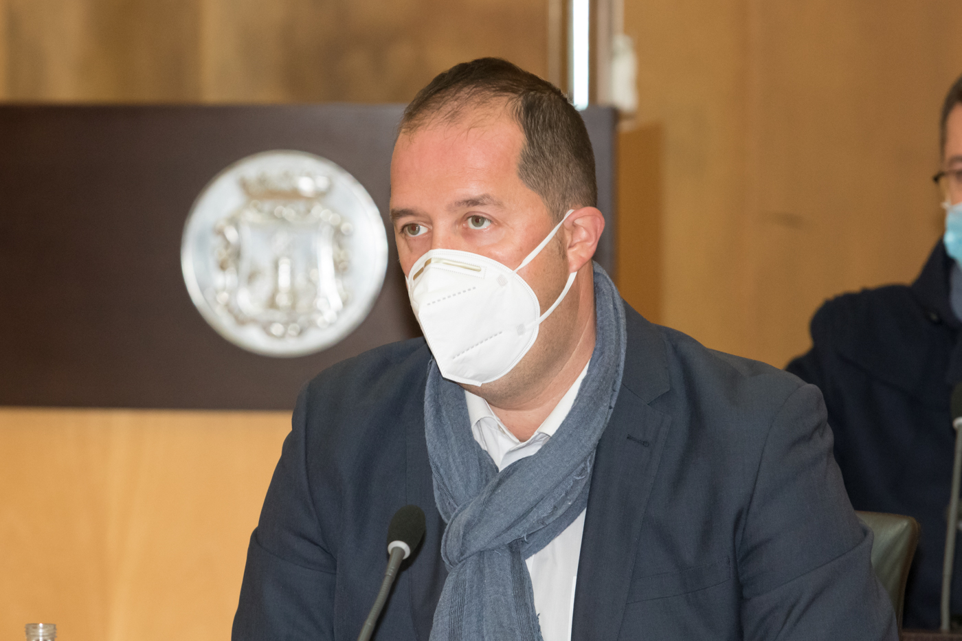 Rubén Martínez en el pasado pleno. Foto: PEPE OLIVARES. - 