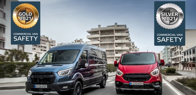 Ford Transit y Transit Custom, excelentes en la primera evaluación Euro NCAP 