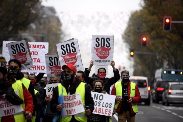 La hostelería reclama responsabilidades en el Gobierno ante la falta de ayudas directas al sector