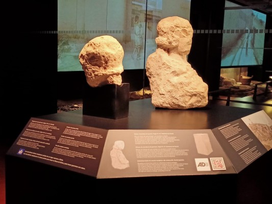 El MAHE expone al público un esbozo de escultura de guerrero hallado en Ferriol e inaugura el ‘Espacio Ibarra’