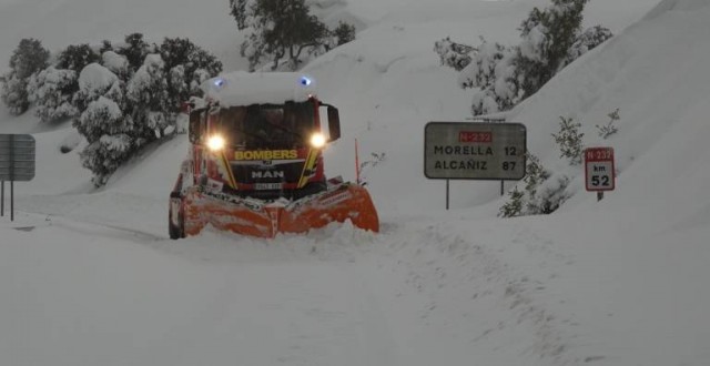 Un silo de sal en Morella mantendrá la viabilidad de las carreteras ante futuras nevadas