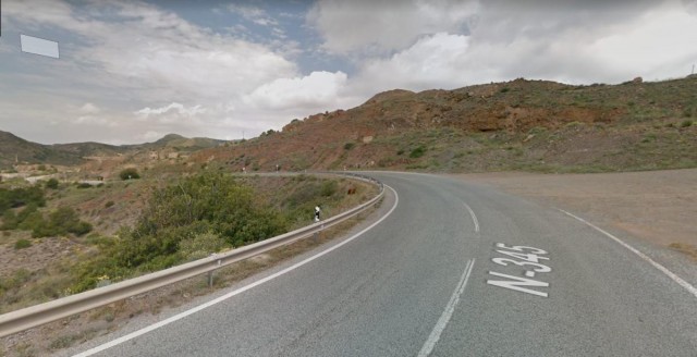 La carretera entre La Unión y Portman,  la tercera con más riesgo de accidente mortal de España