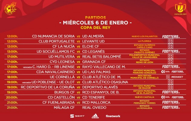 La RFEF cambia la fecha del Castellón-Tenerife de Copa al 6 de enero