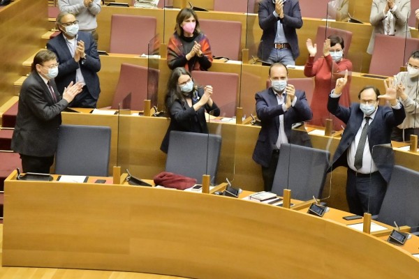 PSPV, Compromís y Podem dan luz verde a los Presupuestos de 2021 sin el apoyo de Cs