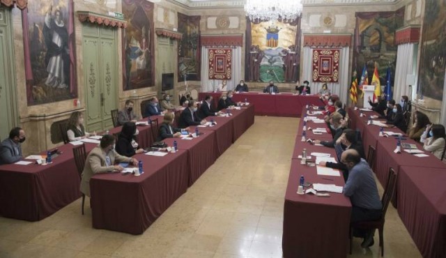 La Diputación se enreda en el debate nacional y juega a ser un mini Congreso de los Diputados