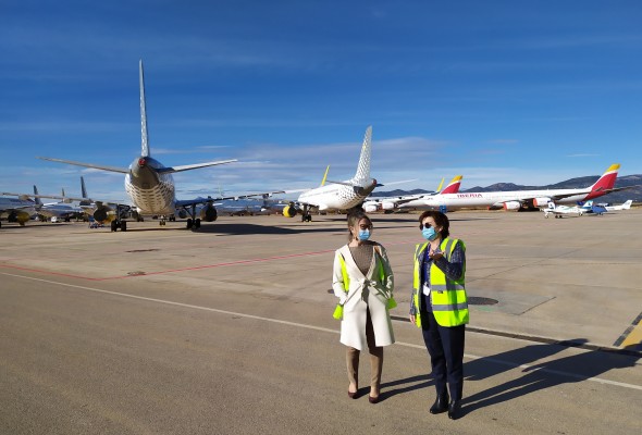 El aeropuerto de Castellón se fija como reto reducir sus emisiones un 60% en 2030
