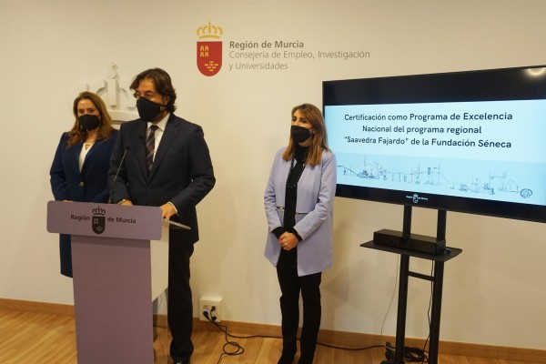El programa Saavedra Fajardo obtiene la  'excelencia' del Ministerio de Universidades
