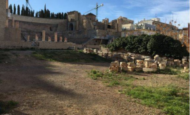 La primera fase de la recuperación del 'pórtico tras escena' en el Teatro Romano tendrá una inversión de 734.000 euros