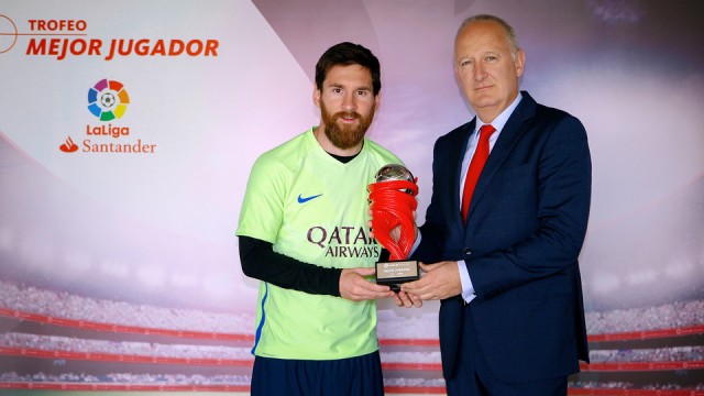 Leo Messi, mejor jugador del mes de abril en la Liga