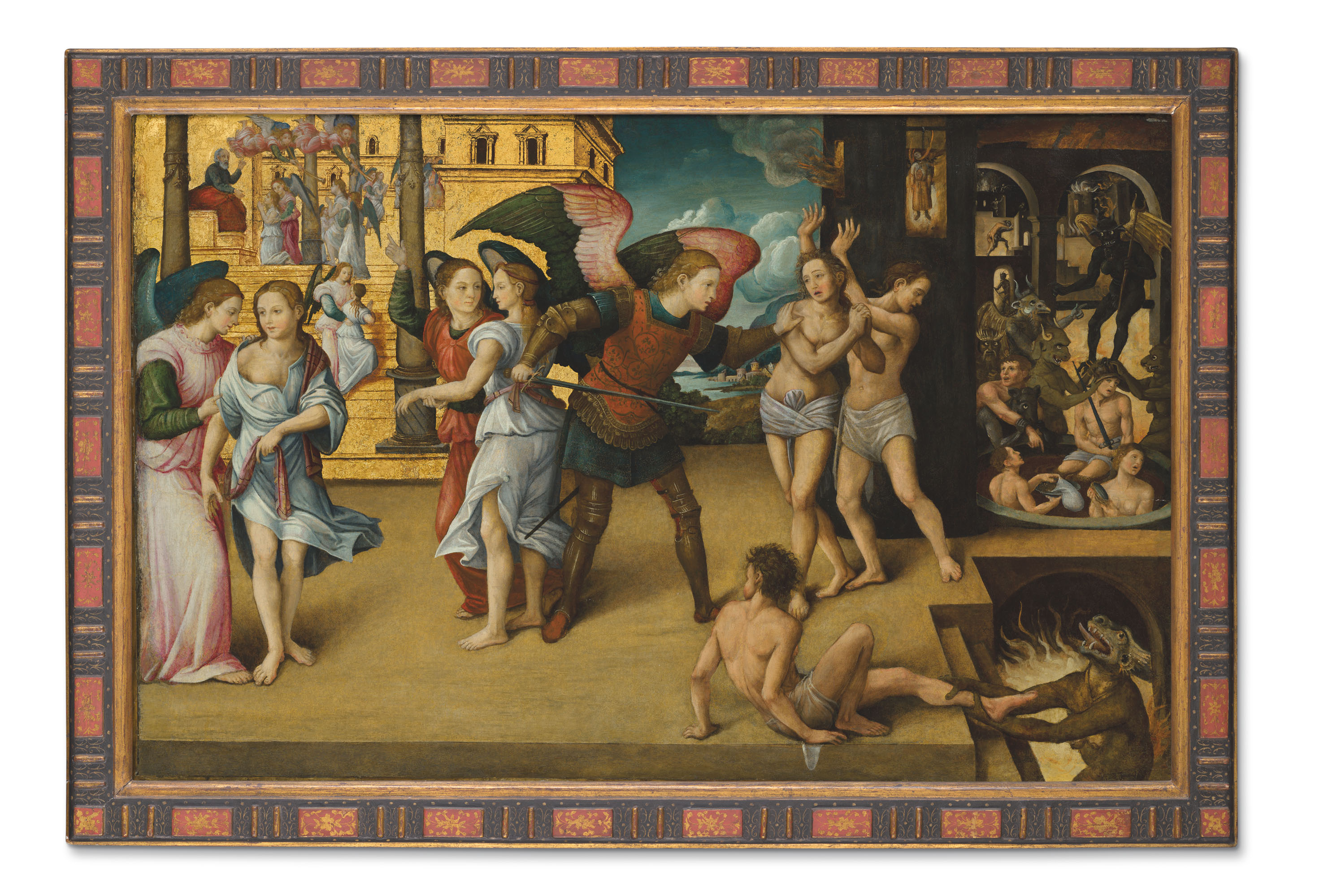 'Juicio final con San Miguel Arcángel', de Vicente Macip, que se subastará en Christie's. - 