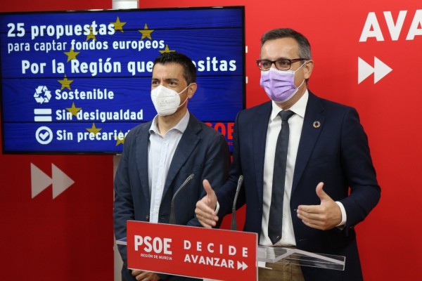 Conesa pide un pleno monográfico en la Asamblea para debatir los fondos europeos