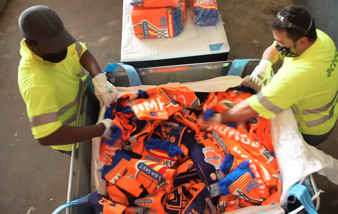 La economía circular llega a Valencia Basket de la mano de HMY
