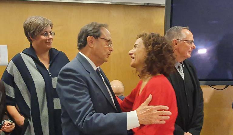 El conseller Vicent Soler y la ministra María Jesús Montero en un encuentro del CPFF - 