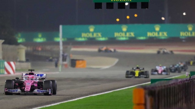 Sergio Pérez gana en Sakhir y Sainz roza el podio