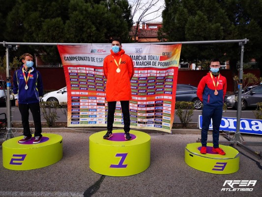 La marcha murciana gana tres oros, una plata y un bronce en los Nacionales de promoción y máster