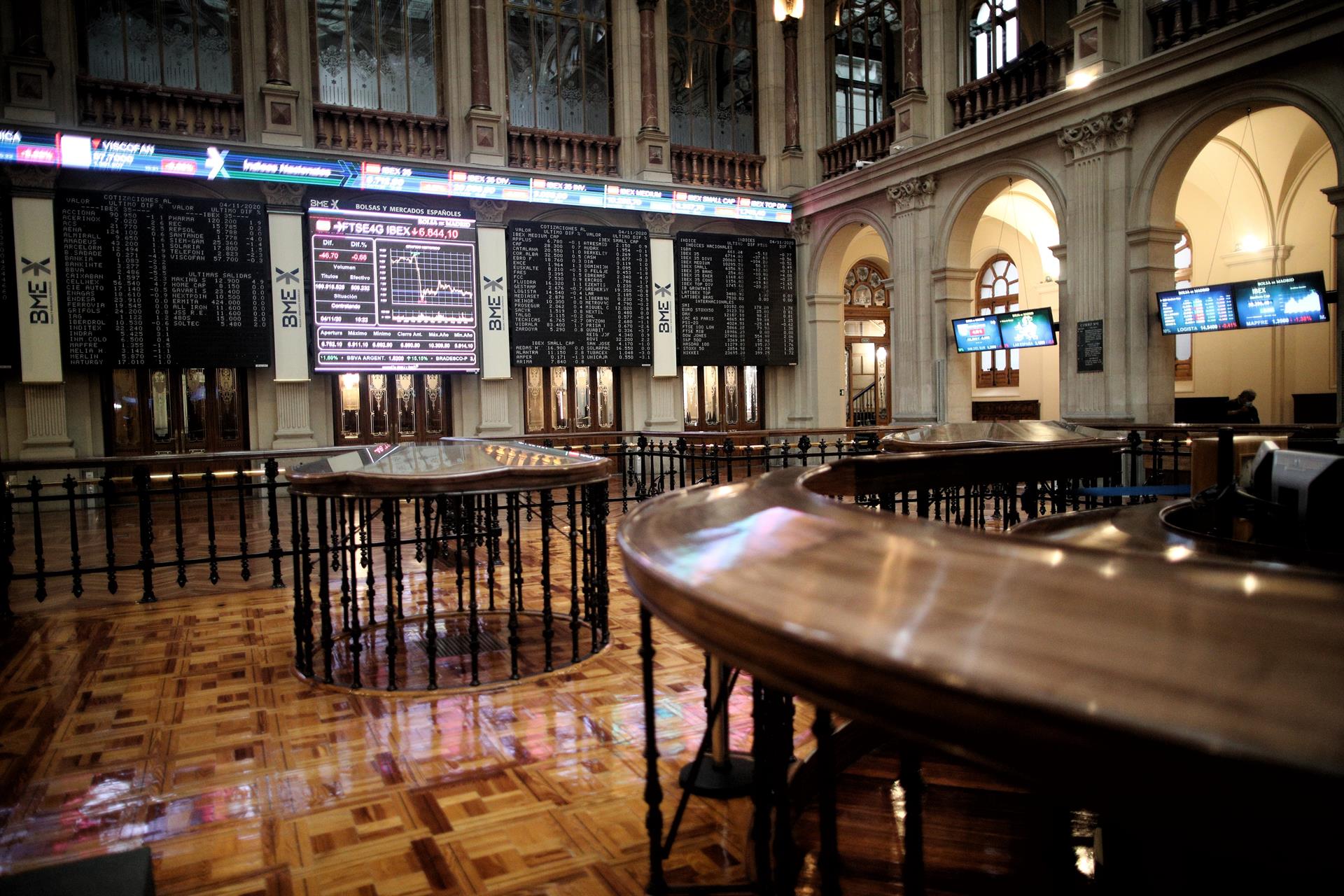 Interior de la Bolsa de Madrid. Foto: E .PARRA (EP) - 