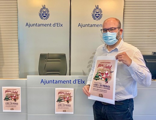 Comercio reparte 6.000 euros en premios para los mejores escaparates navideños de Elche 