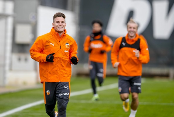 Javi Gracia dibuja detalles del once de cara a enfrentarse al Eibar
