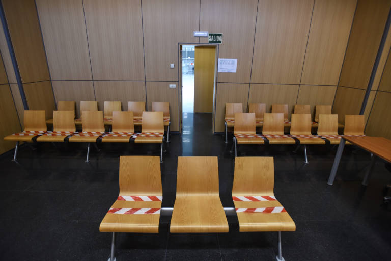 Sala de juicios de la Ciudad de la Justicia de València. foto: EDUARDO MANZANA - 