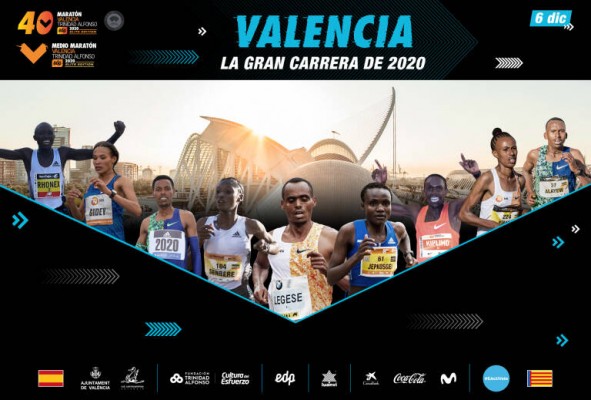 El centro de València estará cortado el domingo de 7 a 11:45 por el Maratón y el Medio Maratón