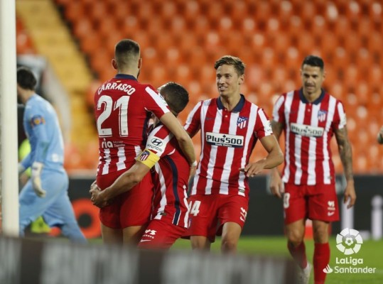 Carrasco admite suerte en el gol, pero destaca el juego del Atlético