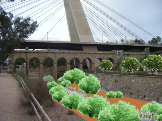 Un Vinalopó sin cemento en Elche y con vegetación autóctona: el proyecto a lo 'Manzanares' de Margalló