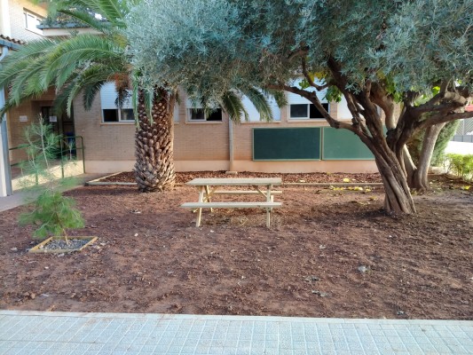 Nules adecúa espacios al aire libre en el CEIP Pío XII para prevenir contagios por la covid