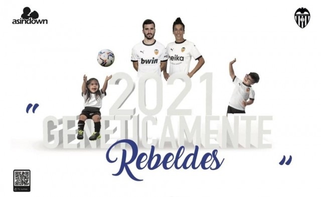 El Valencia CF y Asindown presentan el calendario benéfico del 2021