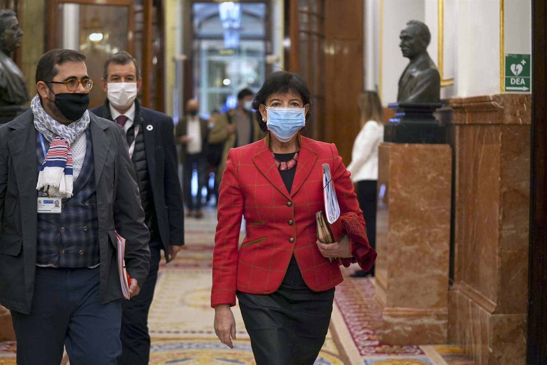 La ministra de Educación y Formación Profesional, Isabel Celaá. FOTO: EUROPA PRESS - 