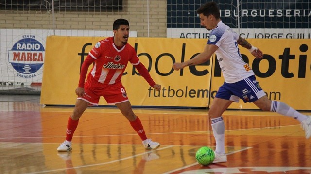 El Jimbee gana con rotundidad en Zaragoza con dos goles de Lucao y uno de Mellado y Franklin (0-4)