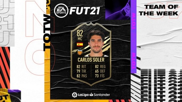 FIFA21 premia a Carlos Soler por sus tres penaltis ante el Real Madrid
