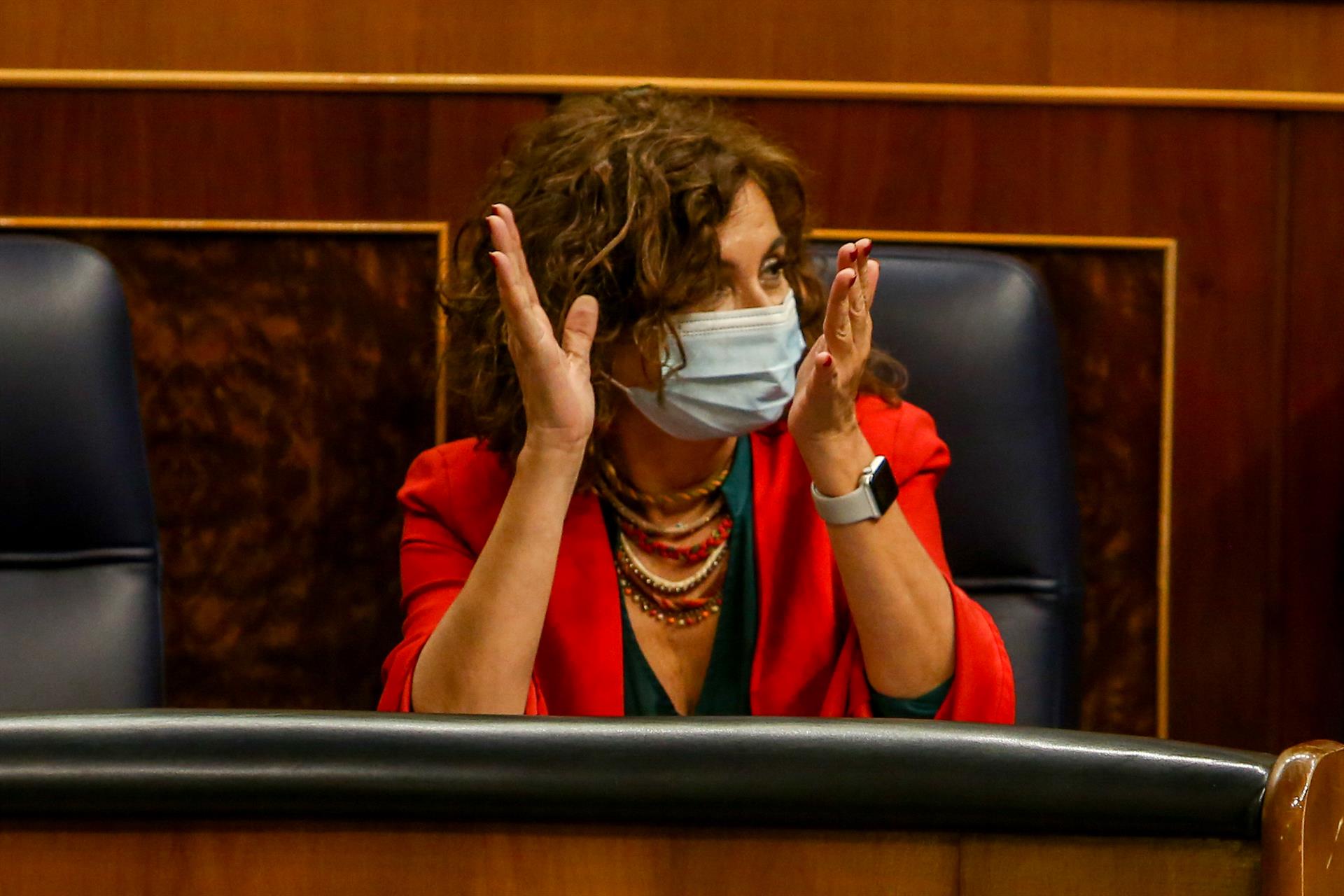 La portavoz del Gobierno y ministra de Hacienda, María Jesús Montero. Foto: R. RUBIO (EP) - 