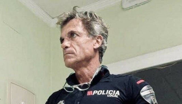 Los policías locales de Cartagena homenajean en el día de su patrón a Pedro García, fallecido en septiembre 