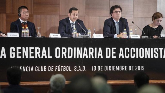 El Valencia convoca la Junta General de Accionistas para el próximo 11 y 12 de diciembre