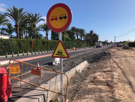 Reanudan las obras de desdoble de la carretera Elx-Santa Pola; Política Territorial espera licitar todo antes del mandato