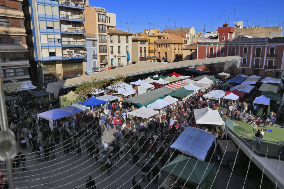 Aspecto de una pasada edición de la Fira de Santa Caterina en Vila-real. - 