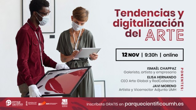 El Parque Científico de la UMH organiza una jornada online sobre digitalización del arte