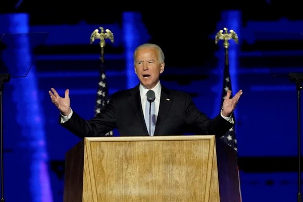 Biden, en su primer discurso como presidente electo: 