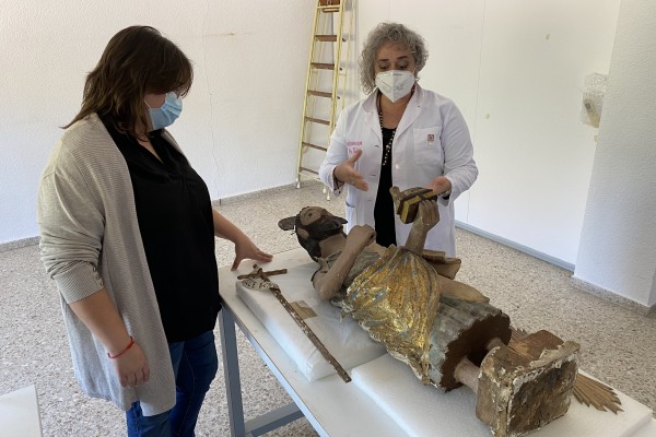 La Diputación restaurará la talla románica que preside el santuario de Sant Joan de Penyagolosa