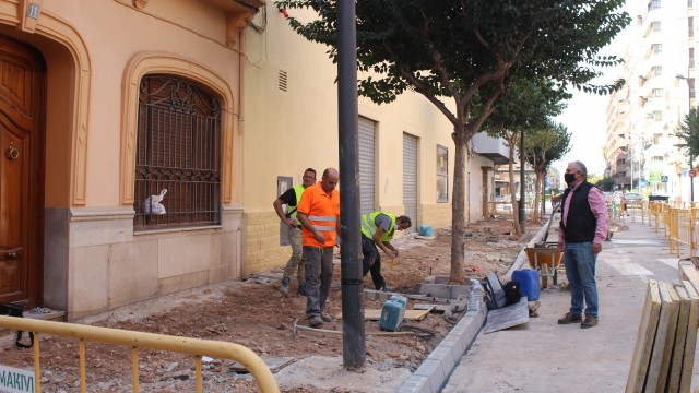 Finalizan las obras en las aceras del camí d'Onda en Borriana tras una inversión de 29.724 euros 